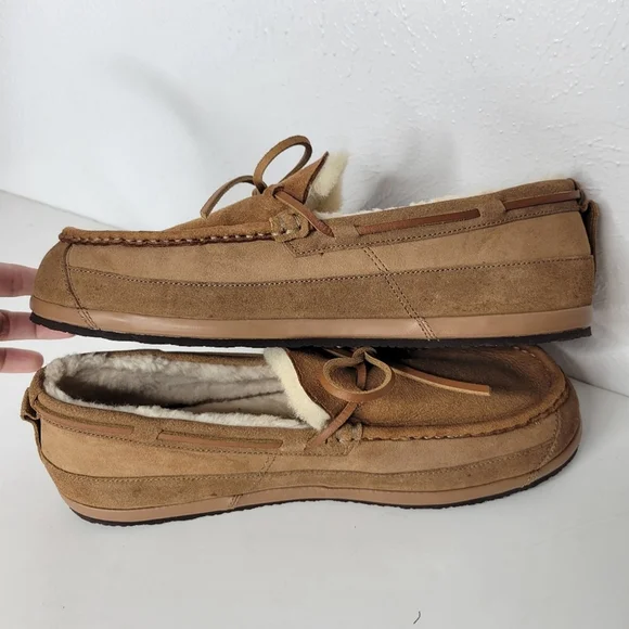 Ugg Parkdale Moc Toe Moccasin Houseshoes in Chestnut Men's Size 13 - Picture 7 of 11
